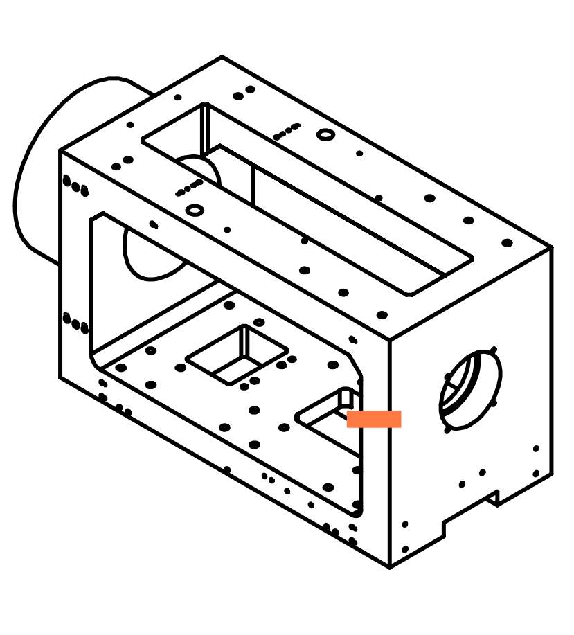 采购灰铁材质的放卷主轴座铸件（需要精加工）
