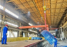 兰石铸锻分公司承制的核电汽轮机发电机组关键部件单件最大达11000kg